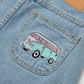 California Dreamin'-Shorts mit Stickerei